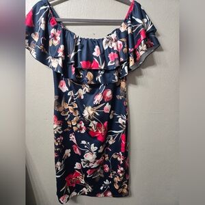 Floral off the shoulder dress